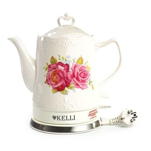 Чайник электрический Kelli KL-1339 White Flower в Норд