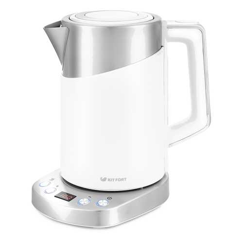 Чайник электрический Kitfort КТ-660-1 Silver/White в Норд