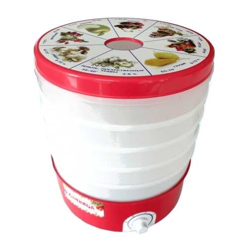 Сушилка для овощей и фруктов ДАЧНИЦА СШ-006 white/red в Норд