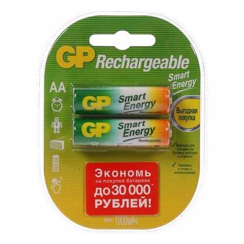 Аккумулятор GP Smart Energy AA HR6-2BL 1000мАч 2 шт в Норд