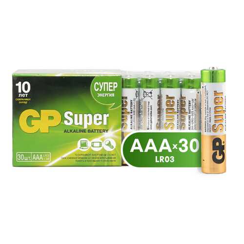 Батарейка GP Super Alkaline ААА (24A-2CRVS30) 30 шт в Норд