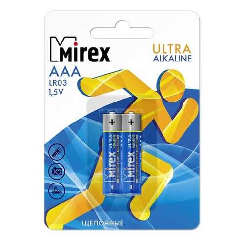 Батарейка щелочная Mirex LR03/AAA 1,5V 2 шт в Норд