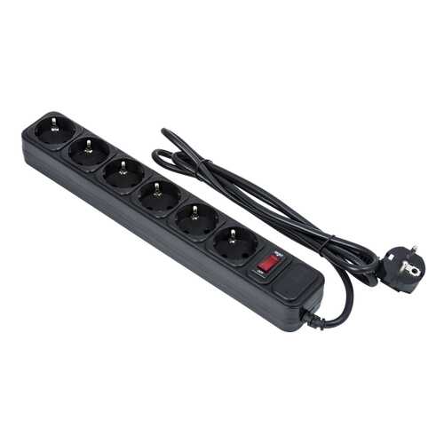 Сетевой фильтр ExeGate SP-6-1,8, 6 розеток, 1,8 м, Black в Норд