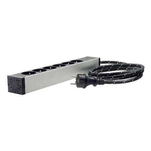 Сетевой фильтр In-Akustik AC-1502-P6, 6 розеток, 1,5 м, Silver/Black в Норд