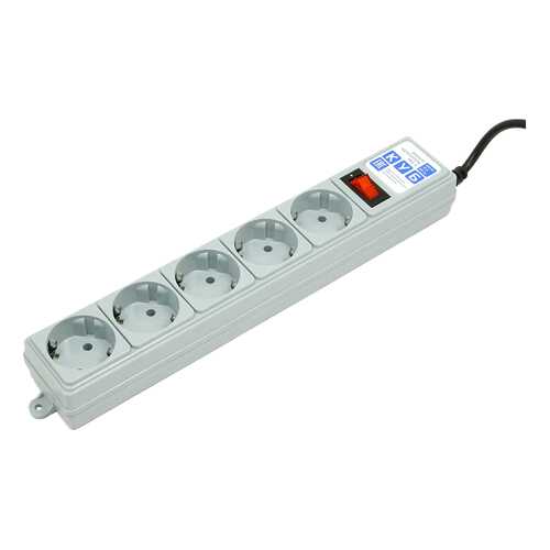 Сетевой фильтр Power Cube SPG-B6 5, 5 розеток, 1,9 м, Grey в Норд