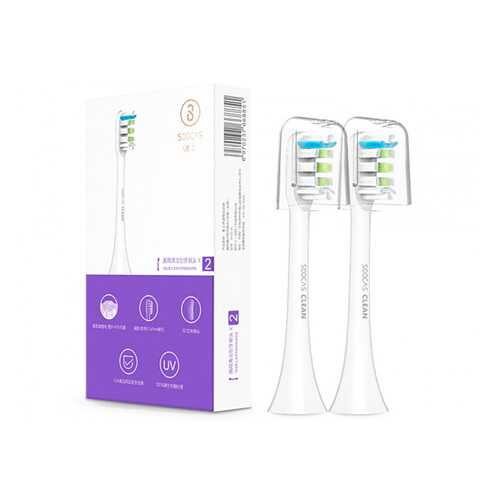 Насадка для зубной щетки Soocas Electric Sonic Toothbrush X1 / X3 White 2 шт в Норд