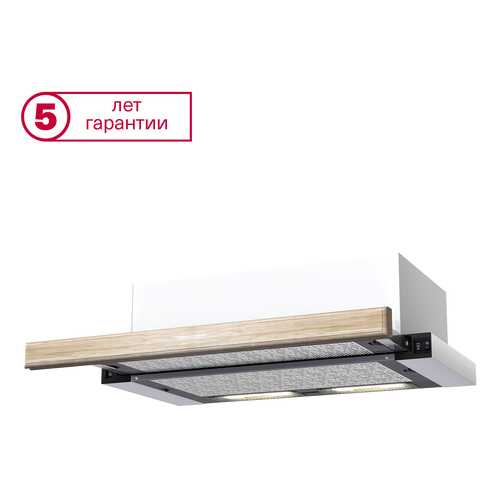 Вытяжка встраиваемая KRONAsteel Kamilla 600 Wood 2M White/Beige в Норд